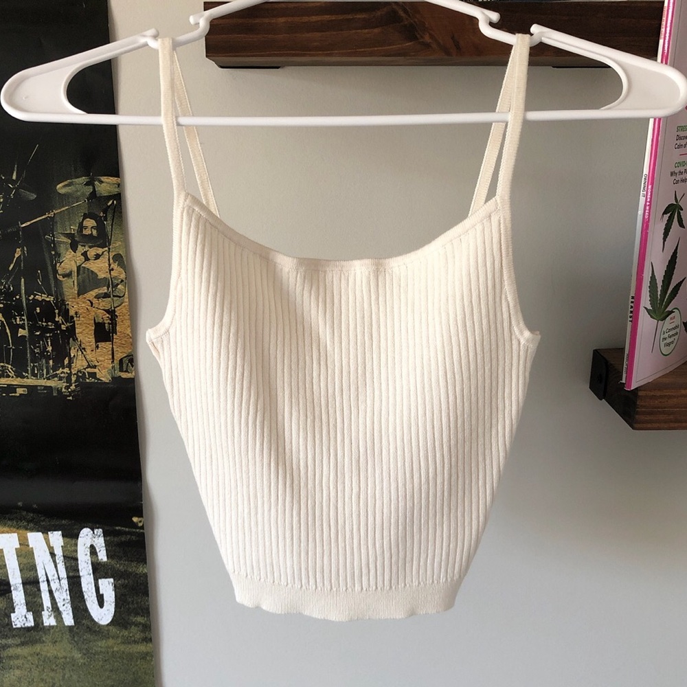 PacSun cream tank top